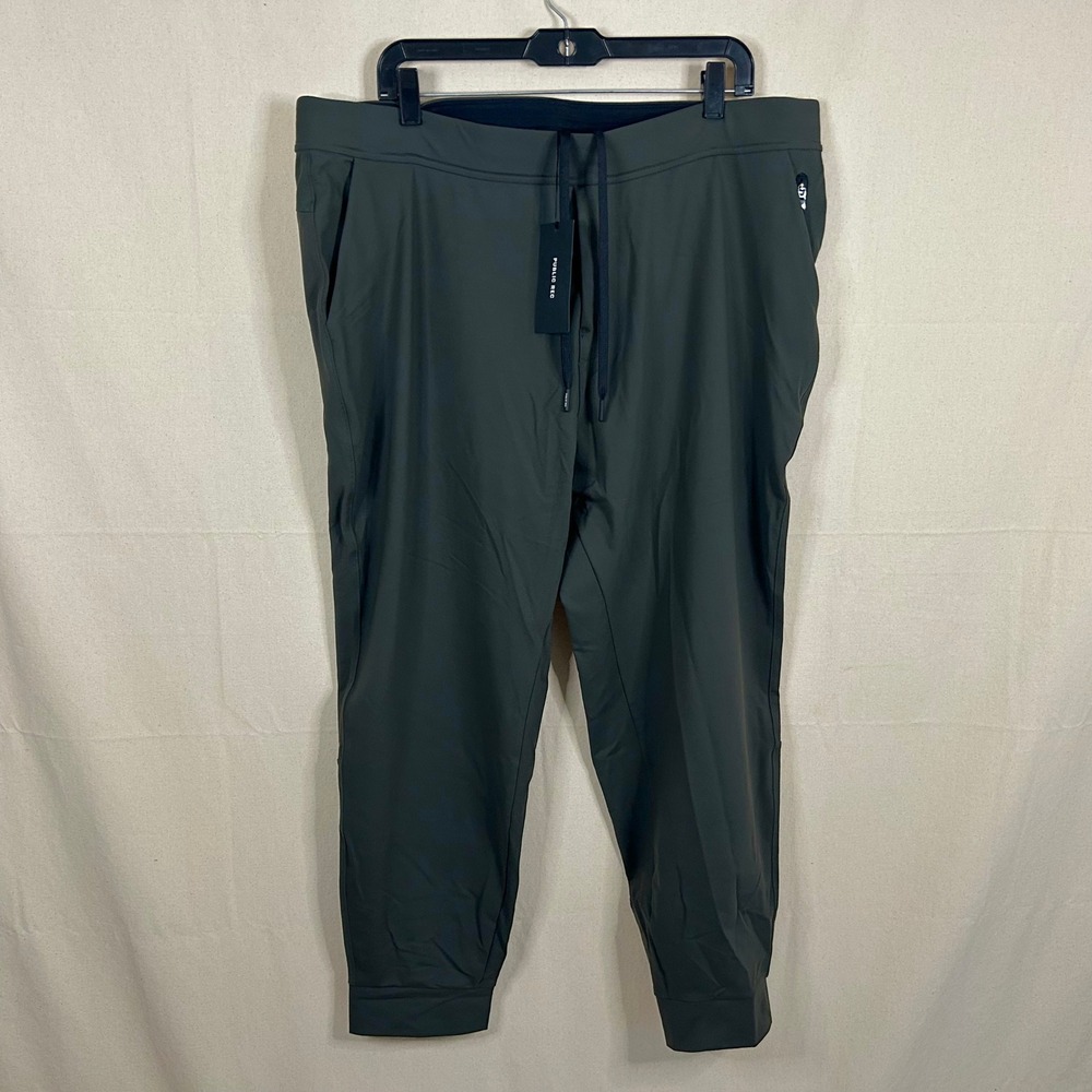 NEW Public Rec 40x30 All Day Every Day Jogger Nylon Spandex Dark Olive Athletic